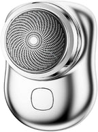 2023 New Electric Razor for Men,Mini-Shave Portable Electric Shaver, USB Rechargeable Shaver, Easy One-Button Use Suitable for Home, Car, Travel (Silver)