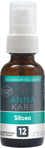 Silicea #12 – Schuessler Cell Salt for Skin Health, Hair, Nails & Collagen Support | Natural Supplement for Kids & Adults | Vegan, Lactose-Free, Sugar-Free | 30 ml Size Oral Spray by AnnaKare