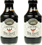 Cherry BBQ Sauce - Brownwood Farms - 20 oz, 2 pack - Sweet & Tangy Flavors - Gluten Free Barbecue Spread for Meats, Veggies & Other Foods