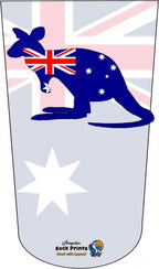Amputee Sock"Australian Map Flag V1"
