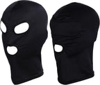 2pcs Open Eyes and Mouth Full Face Spandex Elastic Breathable Hood Mask for Halloween Cosplay Costume Unisex Adult