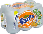 Fanta Orange Zero Added Sugar (6x330ml) - Pack of 2