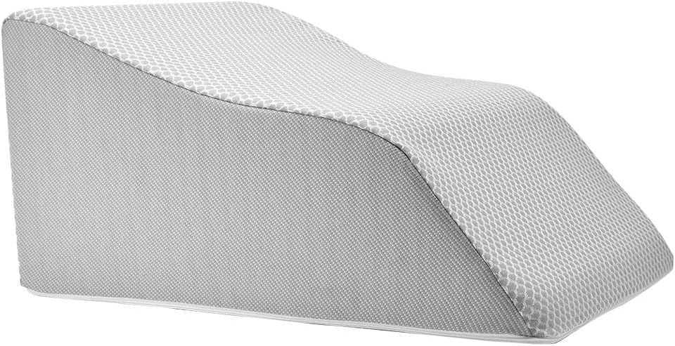 Lounge Doctor Leg Rest with Cooling Gel Memory Foam LD Heather Grey M