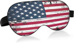 American Flag Sleep Mask Soft Cooling Eye Masks for Sleeping with Elastic Strap Night Blindfold for Women Men Travel