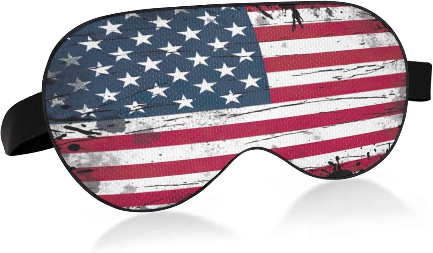 American Flag Sleep Mask Soft Cooling Eye Masks for Sleeping with Elastic Strap Night Blindfold for Women Men Travel