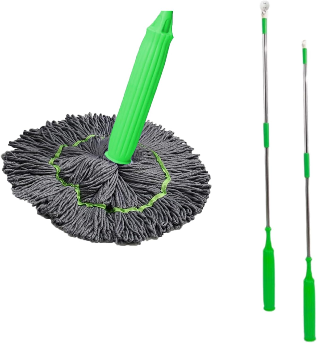2 in 1 Dehydrated Mop, Self-Wringing Twist Mops for Floor Cleaning, Self Wringing Mop for Floor Cleaning Commercial Household Clean Hardwood, Tile. (1)