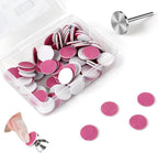 BQAN Sanding Paper Discs Replacement for Nail Drill Tips – 100Pcs 240# Sandpaper Pads with 15mm Mandrel Bit for Manicure, Nail Extension Shaping and Polishing