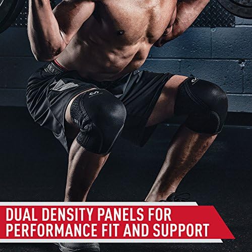 McDavid CrossFit, Weightlifting & Cross Training Knee Sleeves (1 Pair). Compression Exo Knee Support. Also for WOD, Powerlifting, Lifting, Squats, Gym Workout. Enhanced Performance for Men and Women. 6mm Thick Neoprene