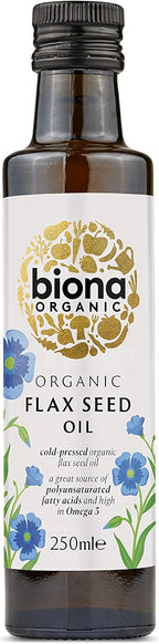 Biona Organic Cold Pressed Flax Oil (250ml) - Pack of 2