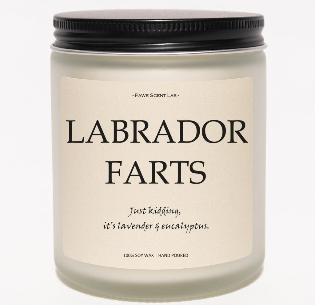 Labrador Retriever Gifts, Labrador Gifts for Women, Dog Mom Gift for Women - Lavender & Eucalyptus, Crafted by Natural Soy Wax & Natural Essential Oils, 7OZ