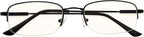 Computer Glasses Men Bendable Titanium Reading Eyeglasses Blue Light Filter