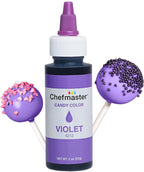 Chefmaster Violet Candy Color | True-Tone Shades | Oil-Based | Professional-Grade Dye | Chocolate, Strawberries, Cake Pops | Decorating | Easy-to-Use | Manufactured in the USA | 2 oz