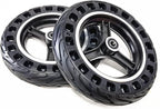 10x2, Wheelchair Front Wheel Accessories, 10inch Electric Wheelchair Replacement Wheels, Honeycomb Solid Tire, Suitable for Most Electric Wheelchairs, Bearing: 12mm，1 Pair