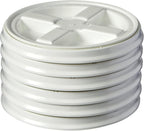 Gamma Seal Lids for 2 Gallon Buckets – Pack of 6 White Gamma Lids – Food Grade BPA Free Reusable, Made in USA