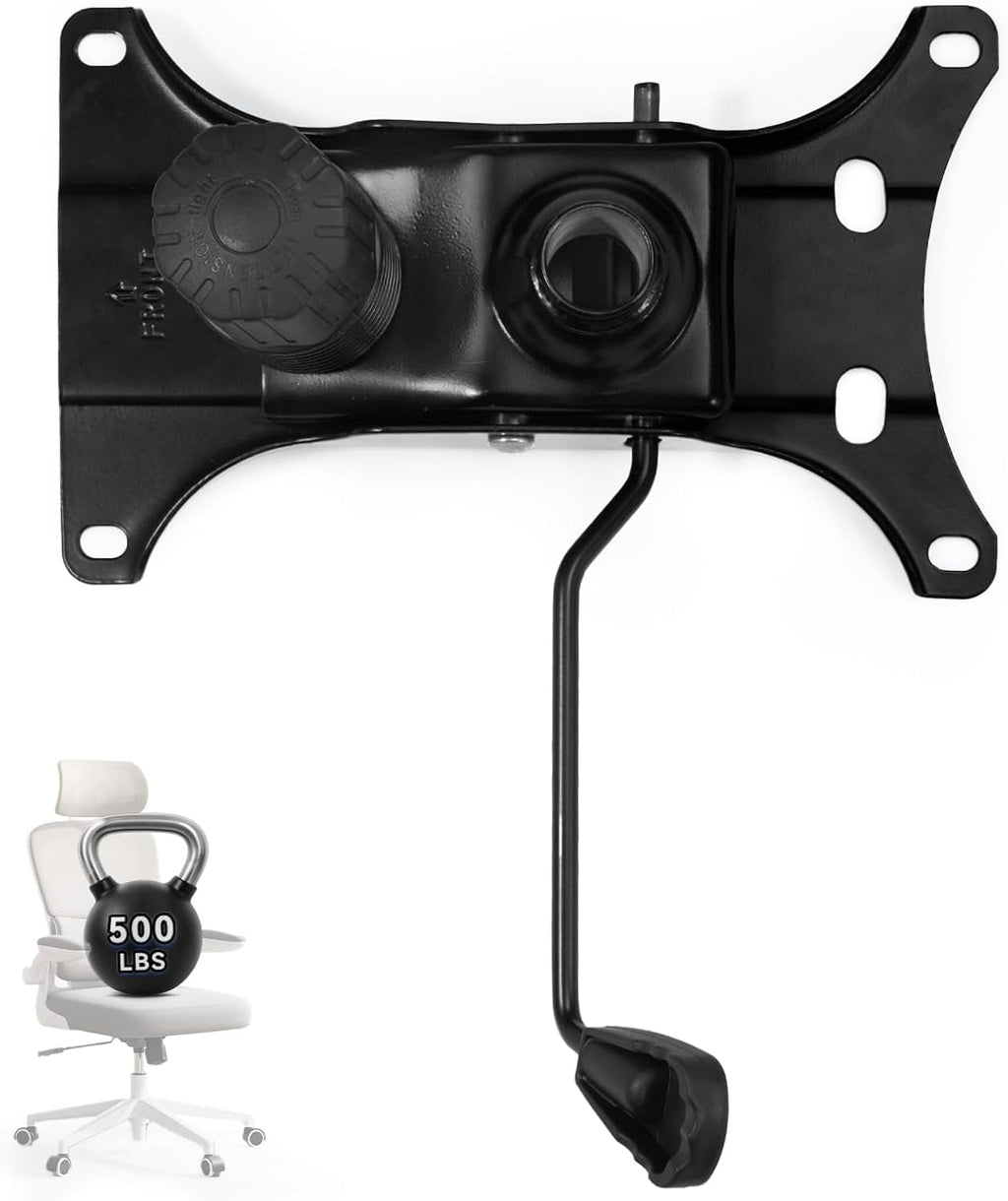 Sytopia Heavy Duty 500lbs Office Chair Replacement Parts, Swivel Tilt Control Mechanism with 6.2" (W) x 10.4" (L) Mounting Holes, Chair Base for Executive and Gaming Chairs, Black
