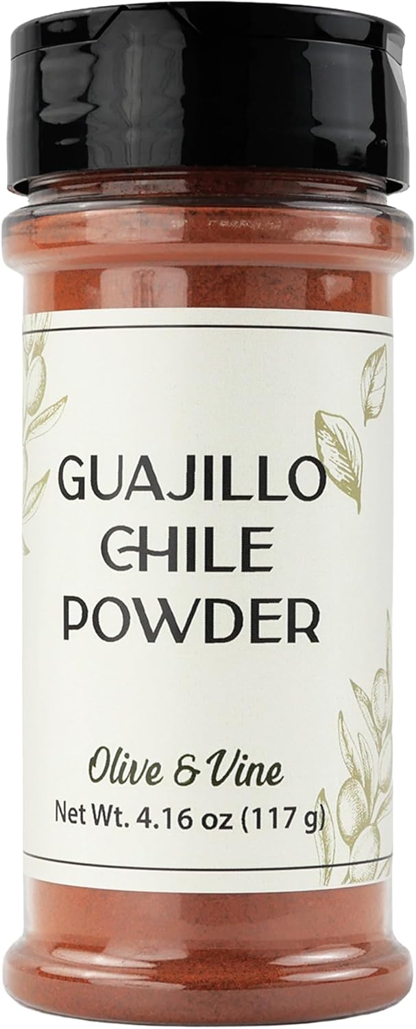 Olive & Vine Guajillo Chile Powder, Smoky Flavor, For Sauces & Marinades, Rich Tradition, Authentic Taste, For Global Recipes (4.16 Ounce)