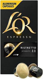 L'OR Espresso Ristretto Aluminium Coffee Capsules, Intensity 11 10 per pack