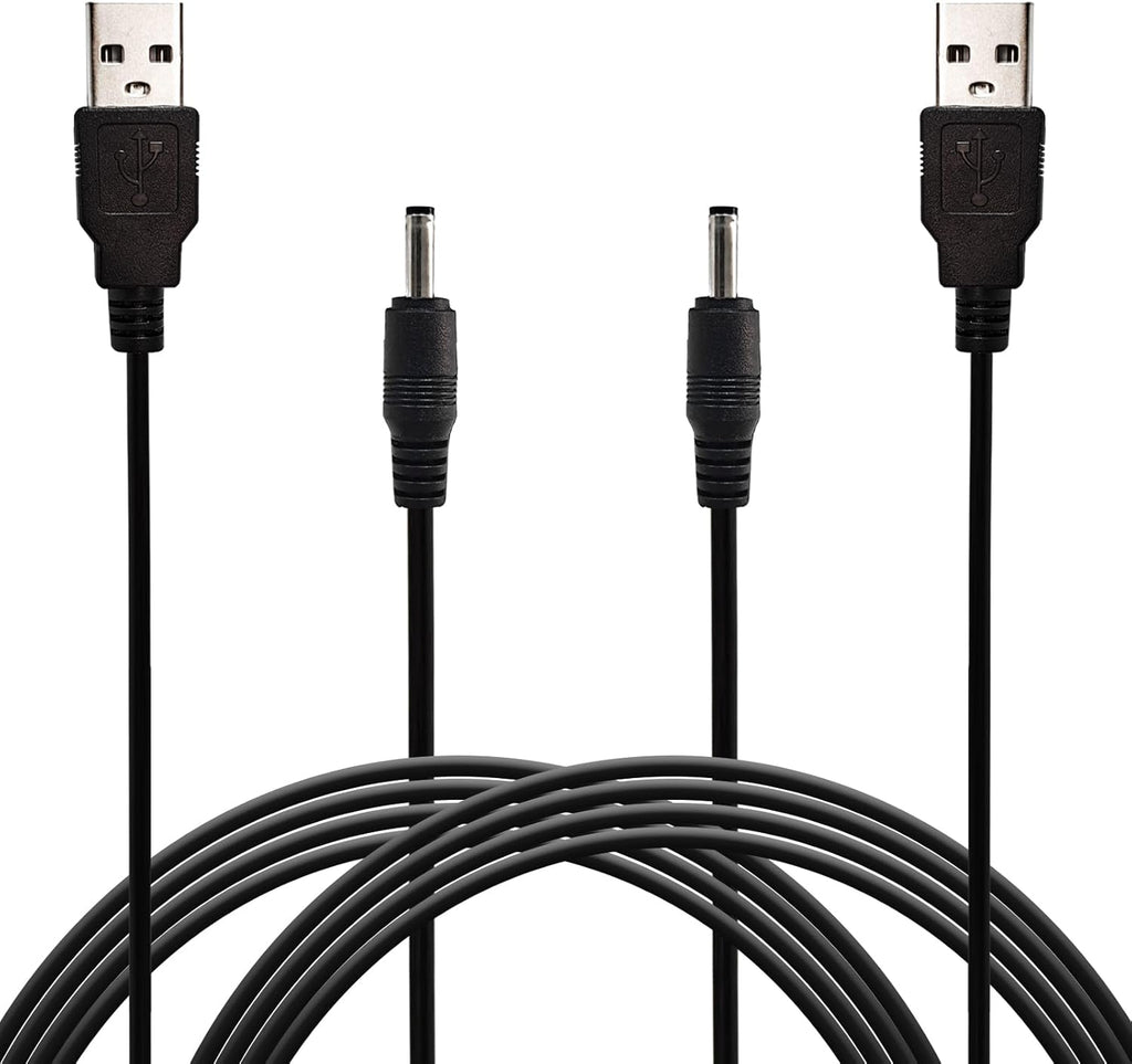 Electric Toothbrush Charging Cord Compatible with Fairywill Sonic, Bitvae, Vekkia, Dnsly, Gloridea, Bitvae, Wepklin, Nsly, Baoveri, Kipozi USB Charger Cord Power Supply 2 Pack
