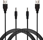 Electric Toothbrush Charging Cord Compatible with Fairywill Sonic, Bitvae, Vekkia, Dnsly, Gloridea, Bitvae, Wepklin, Nsly, Baoveri, Kipozi USB Charger Cord Power Supply 2 Pack
