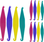 100PCS Elastic Rubber Bands Placers Tool for Braces,Colorful Disposable Plastic Orthodontic Elastic Placers Braces Rubber Band Tool