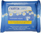 Natracare Organic Intimate Cotton Wipe - 12 Pack Value Size (144 Wipes Total) 12 Count