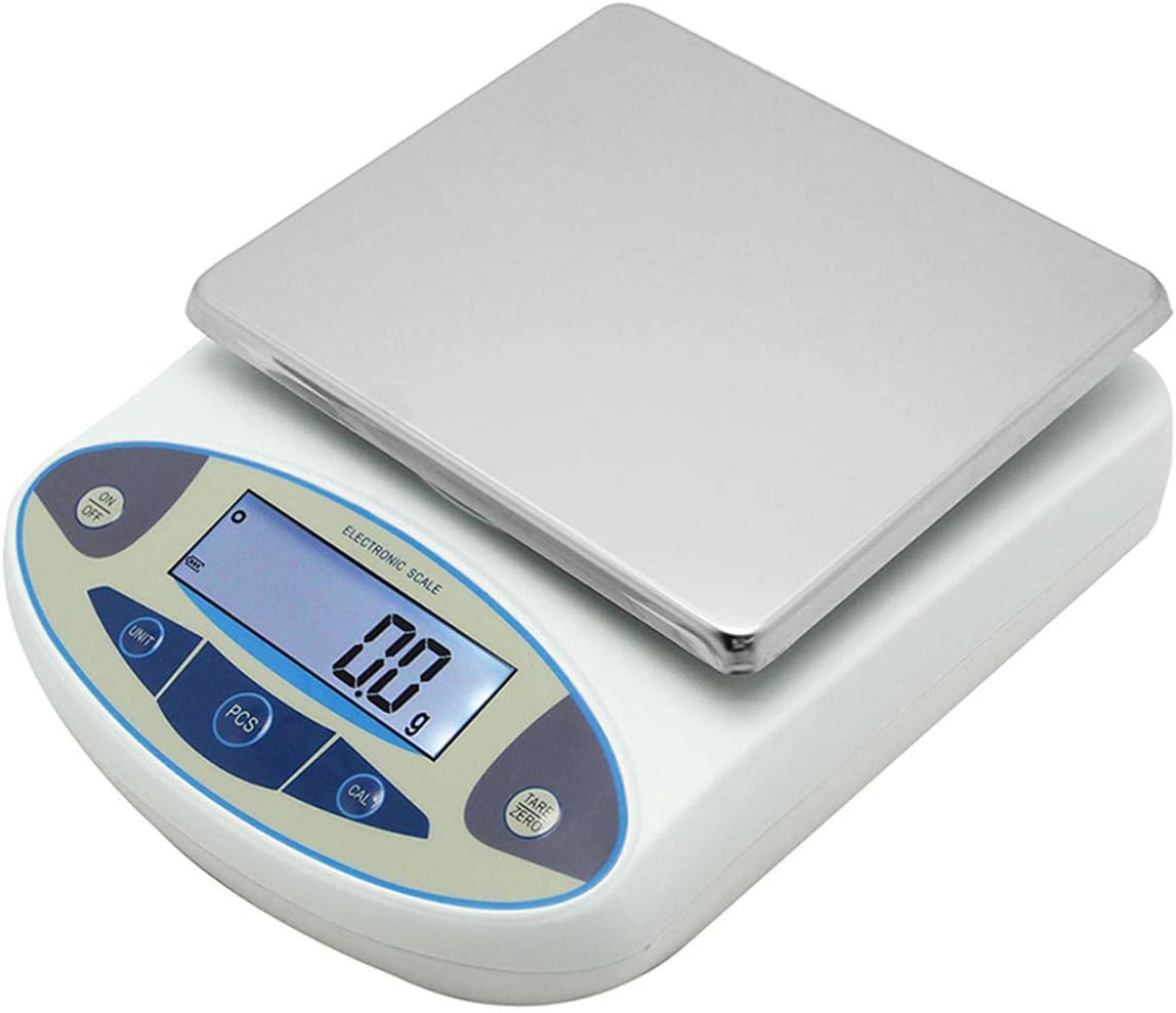CGOLDENWALL Lab Scale 15kgx0.1g Digital Precision Scale Electronic Balance Laboratory Weighing Industrial Scale Kitchen Counting Scale Scientific Scale Calibrated 110V (15kg, 0.1g)