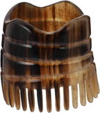 Massage Tool Hair Scalp Massager Natural Bull Horn Detangling Brush Fine Teeth Massager Exfoliating Shampoo Brush Scalp Scrub Shower Scratcher Comb Scalp Massage Comb
