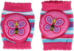 CTM Baby's Novelty Print Knee Pads by Wootie, Pink/Butterfly