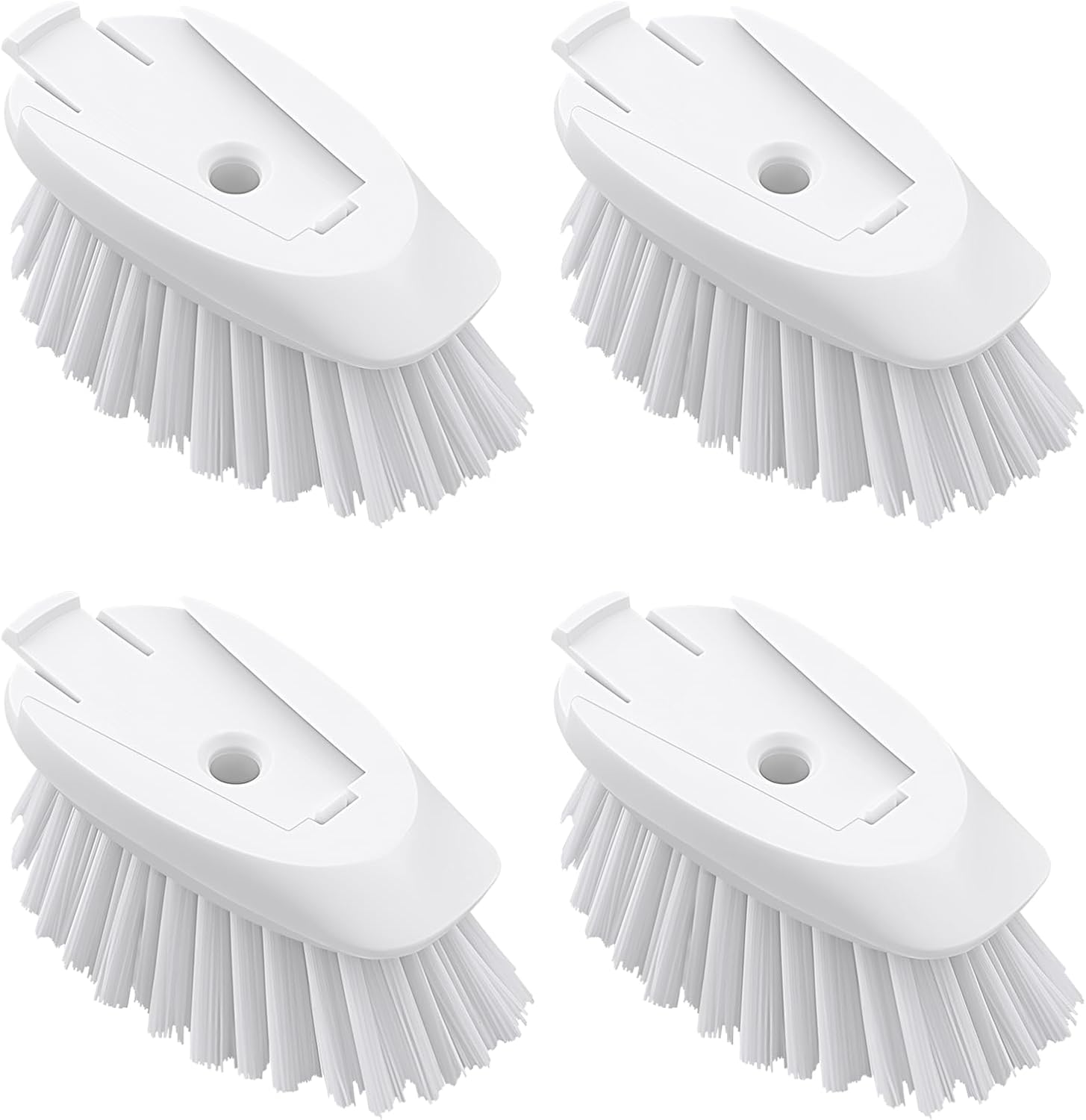 Dish Brush Refills 4 Pack, White Replacement Brush Heads Compatible with OXO Dish Brush & OXO Dish Scrubber