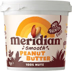 MERIDIAN Smooth No Salt Peanut Butter, 1 KG