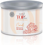 Italwax Top Line Coral - 397g / 14oz - Soft wax for hair removal - Uncented - Liposoluble syntetic formulation - Ideal for waxing all body area