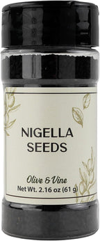 Olive & Vine Nigella Seeds, Earthy Flavor, For Baking & Curry, Rich Tradition, Authentic Taste, For Global Recipes (2.16 Ounce)