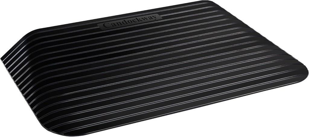 3.5" Rise Threshold Ramps Doorway, Wheelchair Ramp with Non-silp Surface, 4400 LBS Capacity, Solid and Portable, for Steps, Driveway and Curb Black