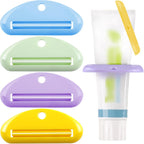 4Pcs Toothpaste Squeezer,Plastic Toothpaste Tube Squeezer Toothpaste Dispenser Hanging Toothpaste Clip Toothpaste Holder for Bathroom,Suitable for Toothpaste Cream Cosmetics and Paint(Colorful)