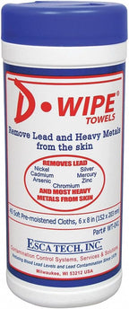 ESCA TECH INC D-Lead Lead Remover Wipes, 40 Count, Canister