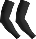 NURCOM® Medical Compression Arm Sleeve for Men Women, 20-30 mmHg with Silicone Band for Lymphedema, Lipedema, Pain Relief, Edema, Swelling, Post Surgery Recovery, 2 Pack, Black L