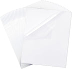 Hicarer 20 Pcs Car Windshield Sticker Applicator Bulk 5 x 6 Inch Static Cling Window Film for for Easy Application Clear Vinyl Car Window Windshield Protection Film Sticker Auto Removal Decal Shield