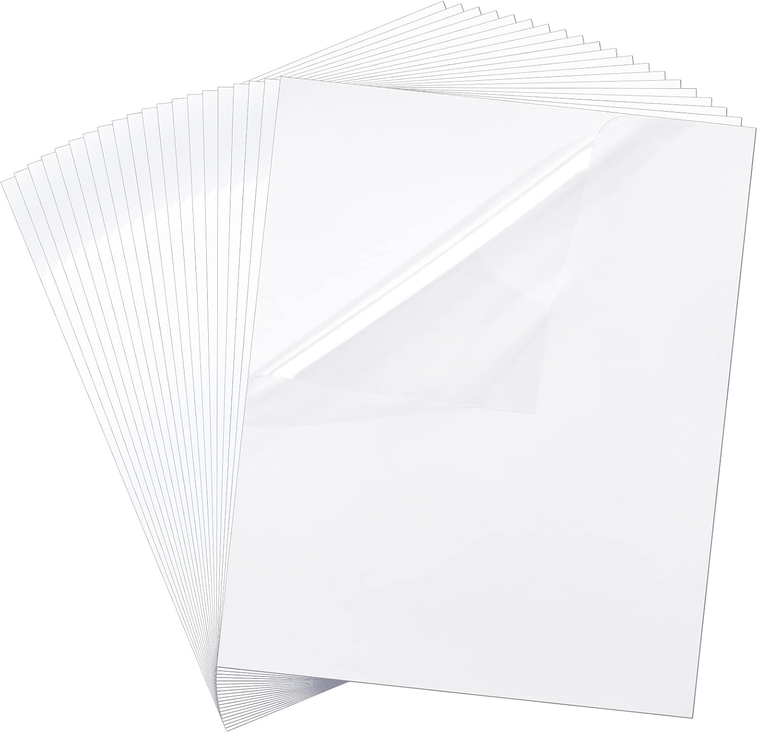 Hicarer 20 Pcs Car Windshield Sticker Applicator Bulk 5 x 6 Inch Static Cling Window Film for for Easy Application Clear Vinyl Car Window Windshield Protection Film Sticker Auto Removal Decal Shield