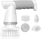 Electric Spin Scrubber, Bathroom Shower Electric Scrubber for Cleaning Tub/Tile/Floor/Sink/Window, Power Cleaning Brush Rechargeable Cordless with 4 Replaceable Cleaner Brush Heads