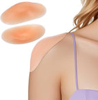 Silicone Shoulder Pads for Womens Clothing, Invisible Silicone Shoulder Pads Soft Anti-Slip Push-Up Pad for Dress & T -shirt & Sweater Reusable Boost Comfort and Posture