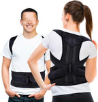 XS-5XL Waist Back Posture Corrector Adjustable Full Back Support Belt Lumbar Brace Spine Support Adults Vest Posture Trainer Comfortable Relieve Back Pain(X-Small)