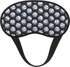 Baseball Softball Ball Print Sleep Mask, Eye Mask for Sleeping with Elastic Strap Soft Blackout Travel Eye Cover Zero Pressure Night Blindfold for Women Men