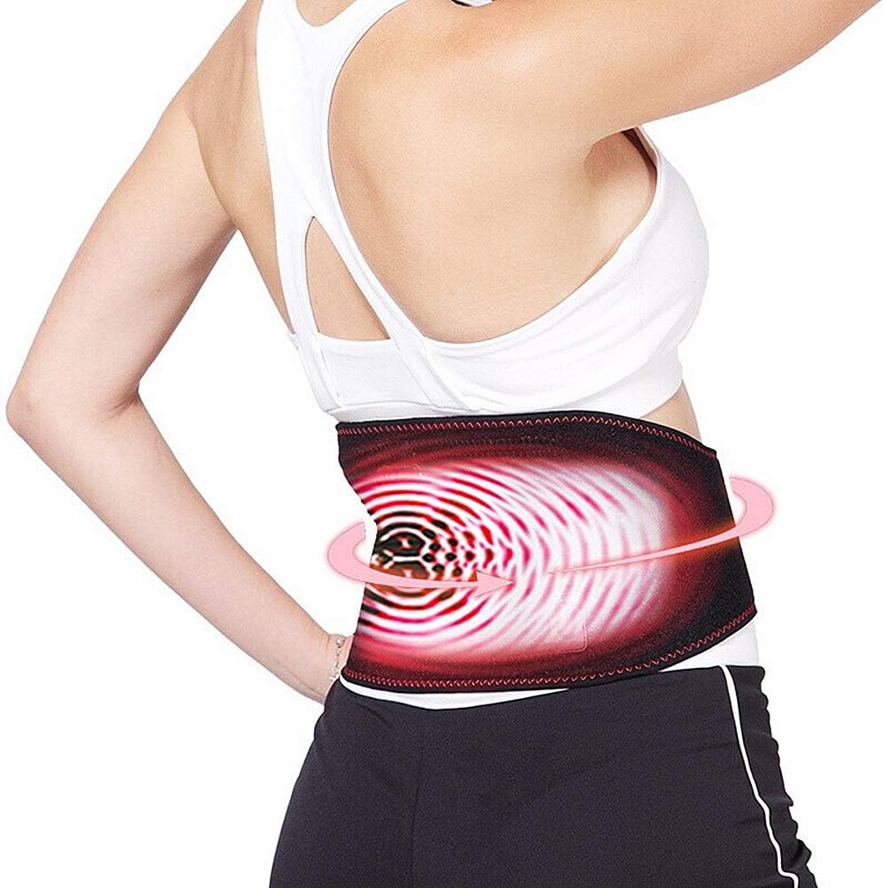 Far Infrared Fever Lumbar Brace, Electric Heating/Self-Heating Lower Back Support Belt for Men Women Pain Relief
