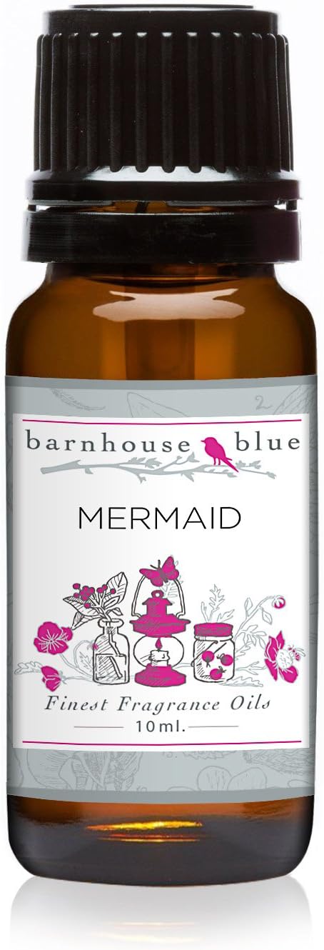 Barnhouse Blue Mermaid 10mL Premium Fragrance Oil - for Candle, Soap Making, Aromatherapy, Diffusers, Home Care, & Humidifiers