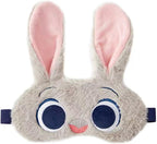 Cute Cartoon Eye Masks for Sleep, Soft Plush Animal Blindfold, Funny Travel Eye Cover for Women Girls Home Travel Daily Use (Gray)