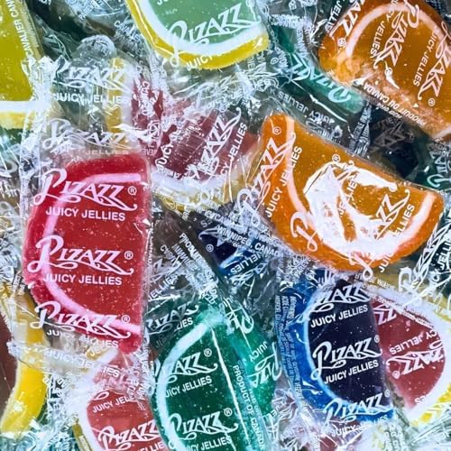 Pizazz Juicy Jellies Fruit Slices Candy, 1 Pound
