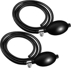 Fabbay 2 Set Blood Pressure Bulb Pump Replacement Rubber Inflation Bulb Adjustable Blood Pump Monitor Manual Pressure Hand with Tubing Air Valve for Sphygmomanometer