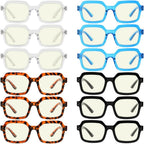 Eyekepper 4-pack Cat Eye Reading Glasses Blue Light Blocking Reader for Women