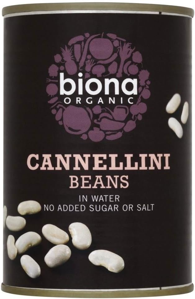 Biona Organic Cannellini Beans in Water (400g) - Pack of 2