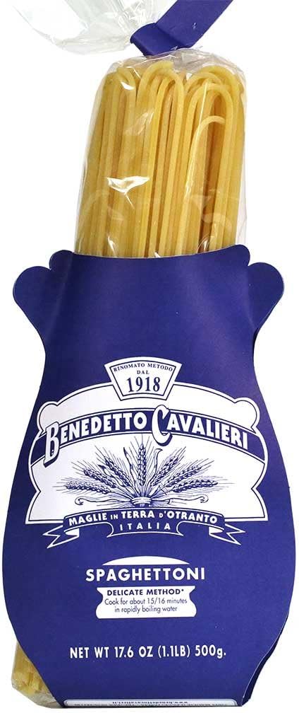 Benedetto Cavalieri, Spaghettoni Artisanal Semolina Pasta from Italy, 17.6 oz Bag